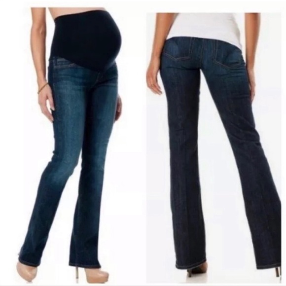 Joe's Jeans Denim - Joe’s Maternity Socialite Jeans Blue Boot Cut Flare Sz 32 A Pea in The Pod